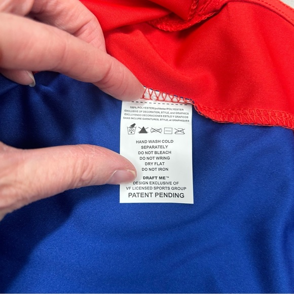 Women's Majestic Draft Me New York GIANTS NFL Top Shirt S M L 2X 3X 4X BLING - Picture 9 of 10